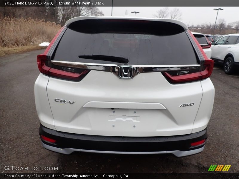 Platinum White Pearl / Black 2021 Honda CR-V EX AWD