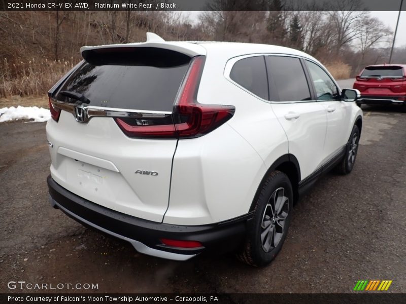 Platinum White Pearl / Black 2021 Honda CR-V EX AWD