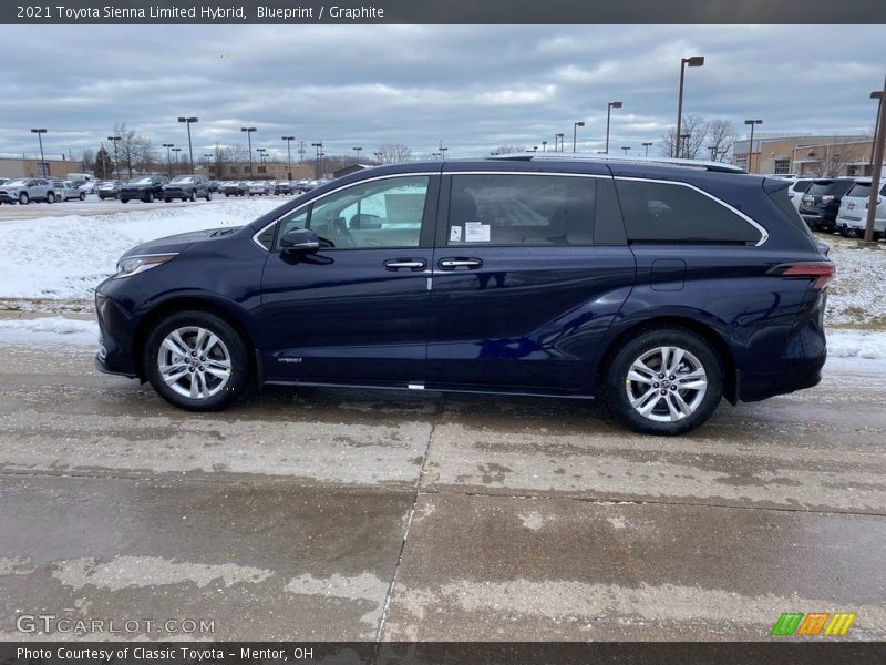 Blueprint / Graphite 2021 Toyota Sienna Limited Hybrid