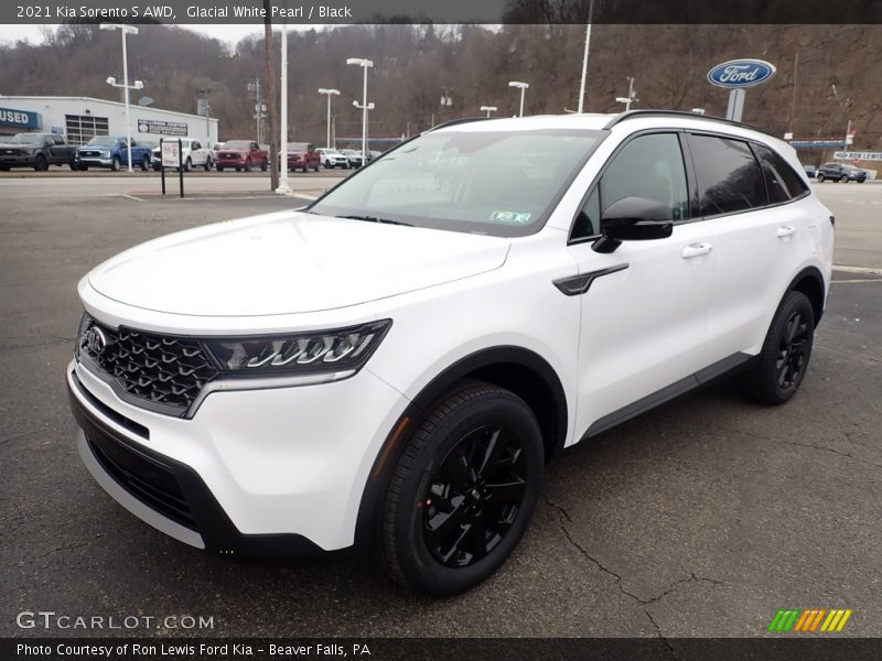 Glacial White Pearl / Black 2021 Kia Sorento S AWD