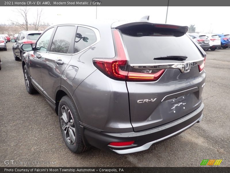 Modern Steel Metallic / Gray 2021 Honda CR-V EX AWD