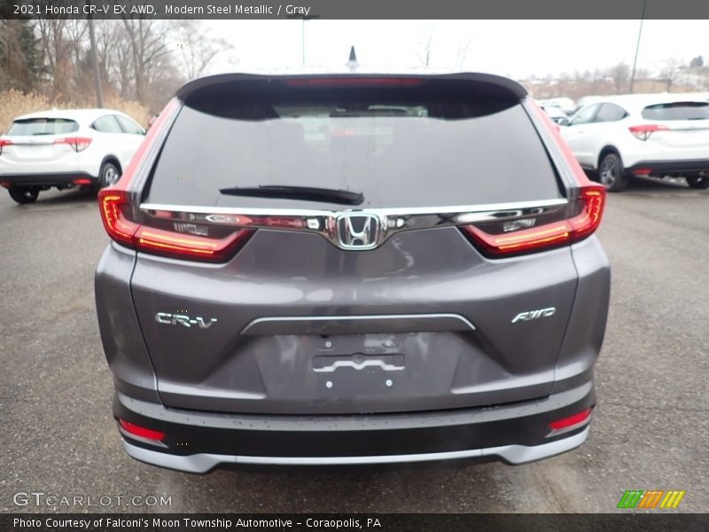 Modern Steel Metallic / Gray 2021 Honda CR-V EX AWD