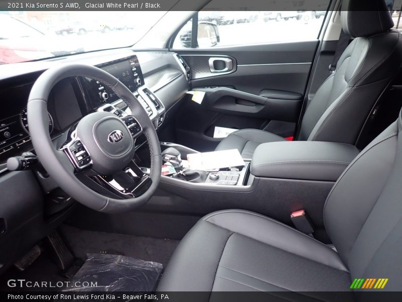 Glacial White Pearl / Black 2021 Kia Sorento S AWD