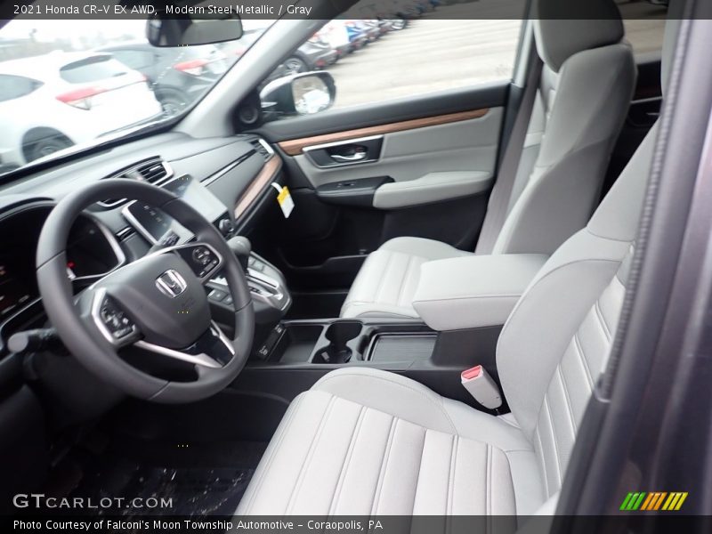 Modern Steel Metallic / Gray 2021 Honda CR-V EX AWD