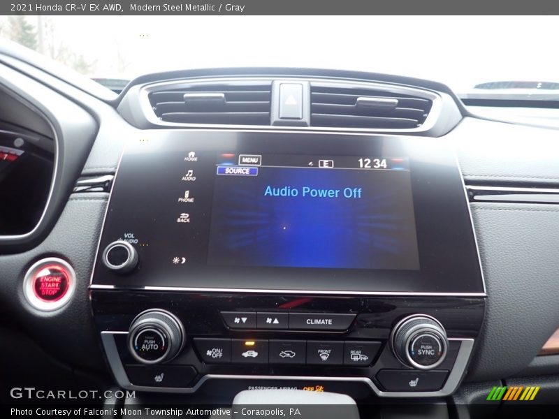 Modern Steel Metallic / Gray 2021 Honda CR-V EX AWD