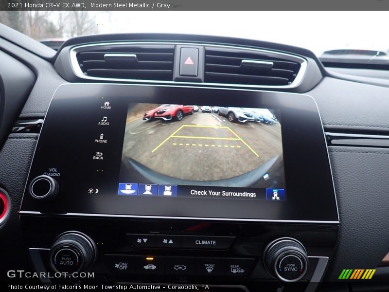 Modern Steel Metallic / Gray 2021 Honda CR-V EX AWD