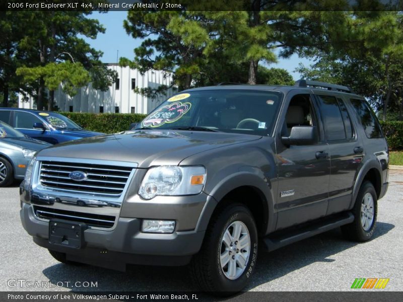 Mineral Grey Metallic / Stone 2006 Ford Explorer XLT 4x4