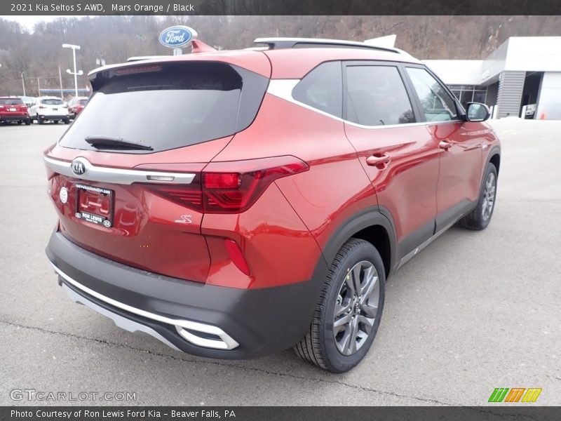 Mars Orange / Black 2021 Kia Seltos S AWD