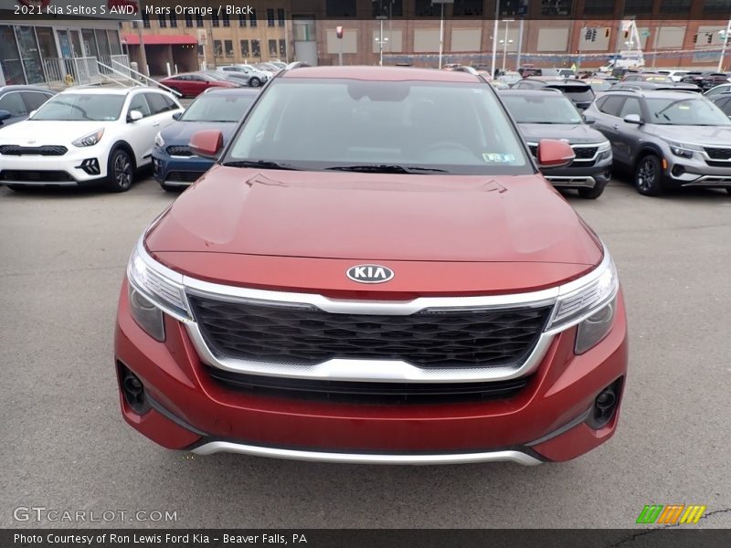 Mars Orange / Black 2021 Kia Seltos S AWD