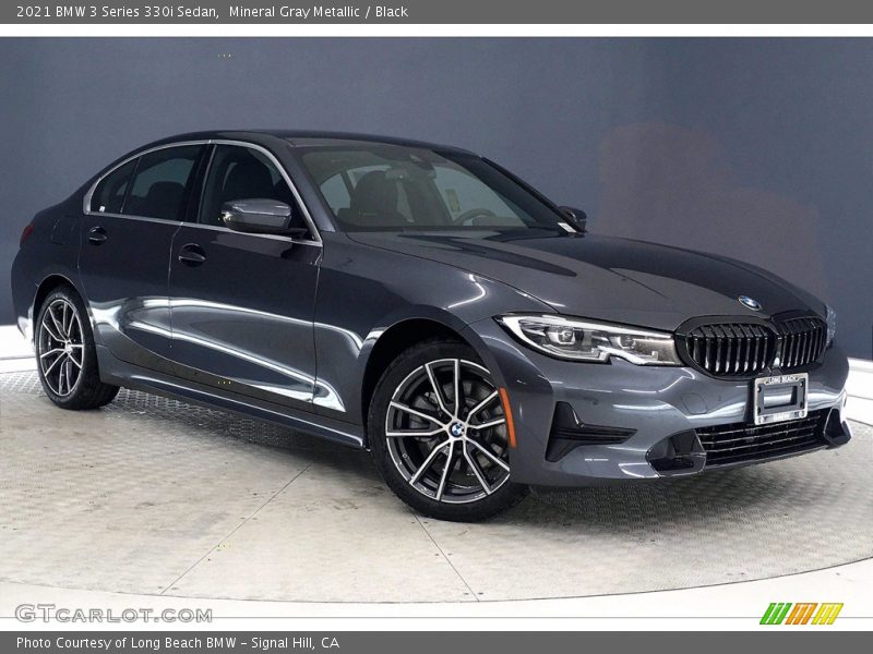 Mineral Gray Metallic / Black 2021 BMW 3 Series 330i Sedan