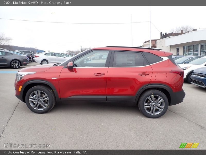 Mars Orange / Black 2021 Kia Seltos S AWD
