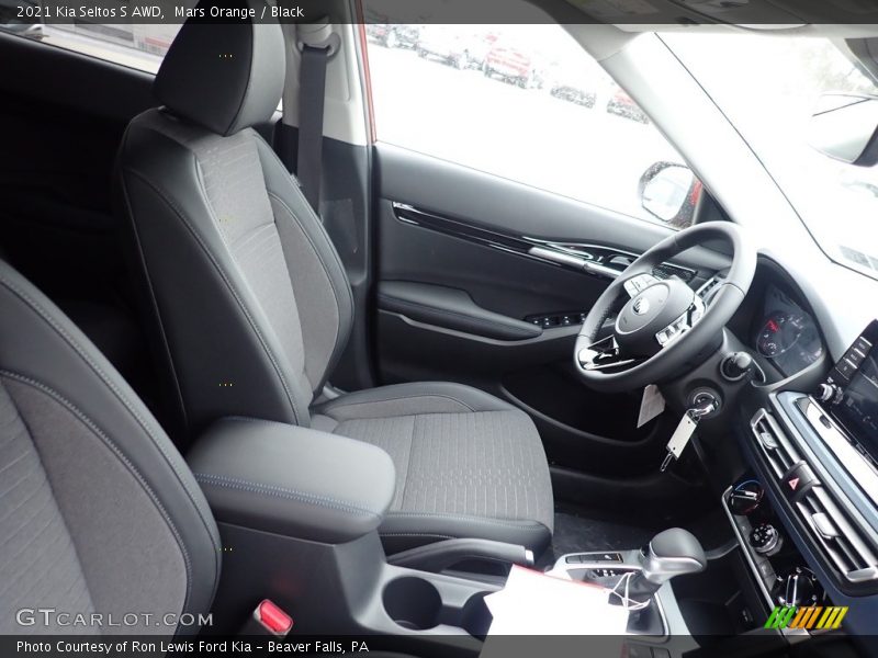 Mars Orange / Black 2021 Kia Seltos S AWD