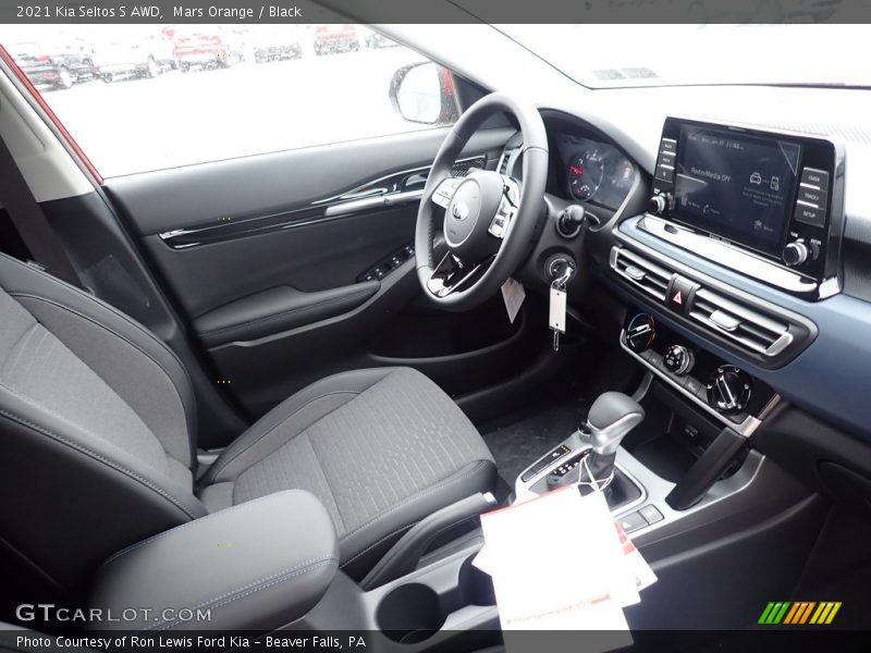 Mars Orange / Black 2021 Kia Seltos S AWD