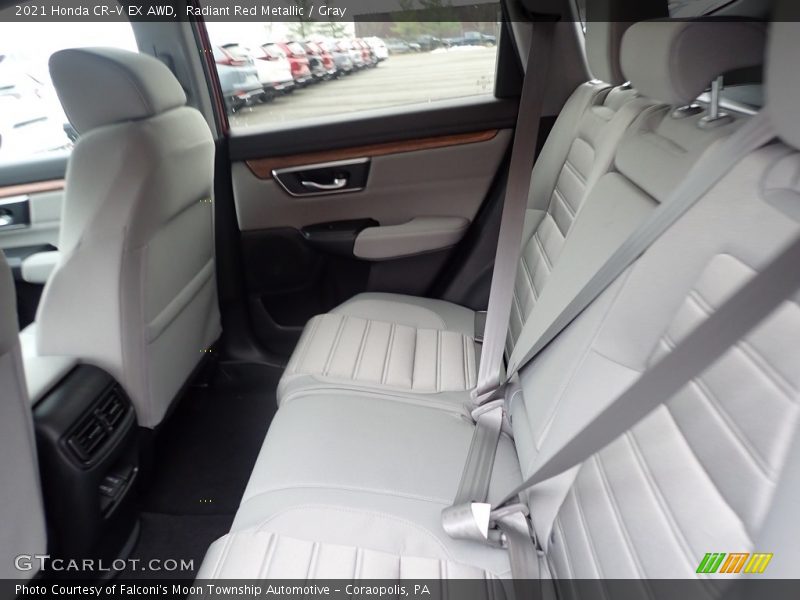 Radiant Red Metallic / Gray 2021 Honda CR-V EX AWD