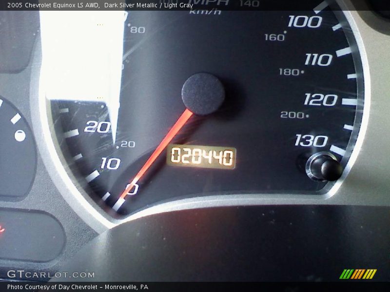 Dark Silver Metallic / Light Gray 2005 Chevrolet Equinox LS AWD