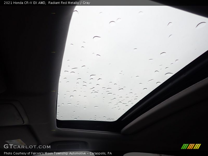 Radiant Red Metallic / Gray 2021 Honda CR-V EX AWD