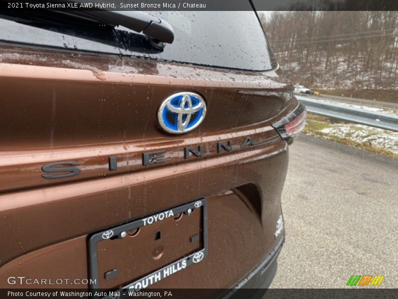 Sunset Bronze Mica / Chateau 2021 Toyota Sienna XLE AWD Hybrid