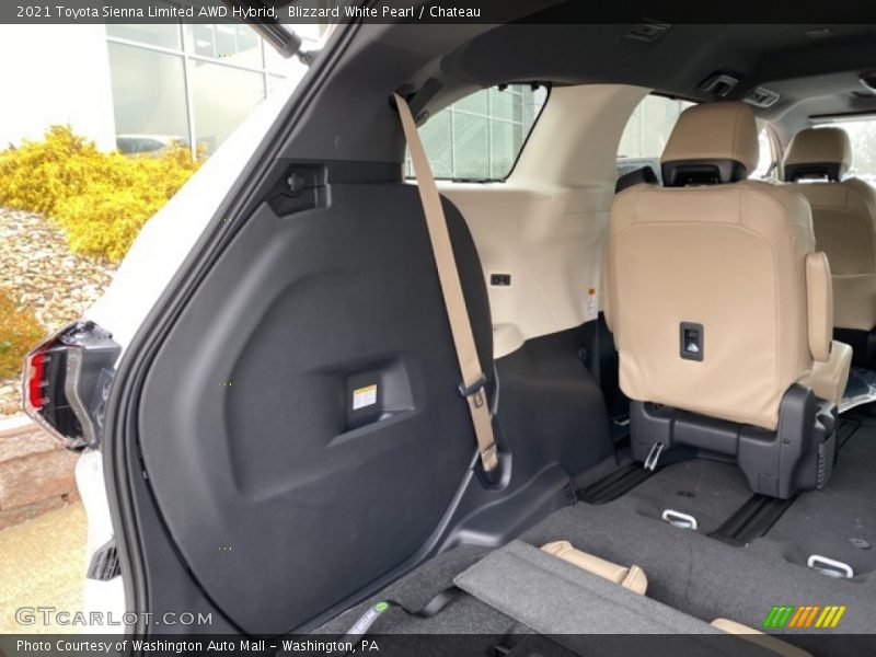 Blizzard White Pearl / Chateau 2021 Toyota Sienna Limited AWD Hybrid