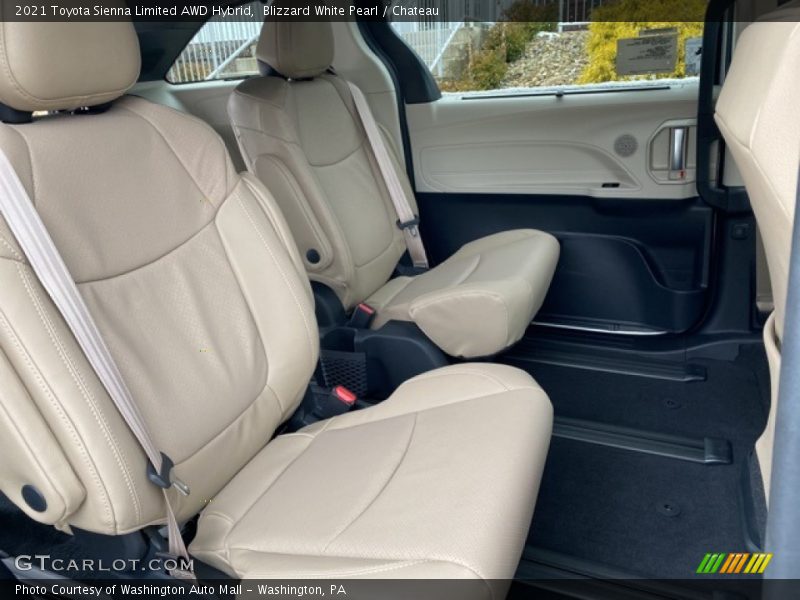 Blizzard White Pearl / Chateau 2021 Toyota Sienna Limited AWD Hybrid