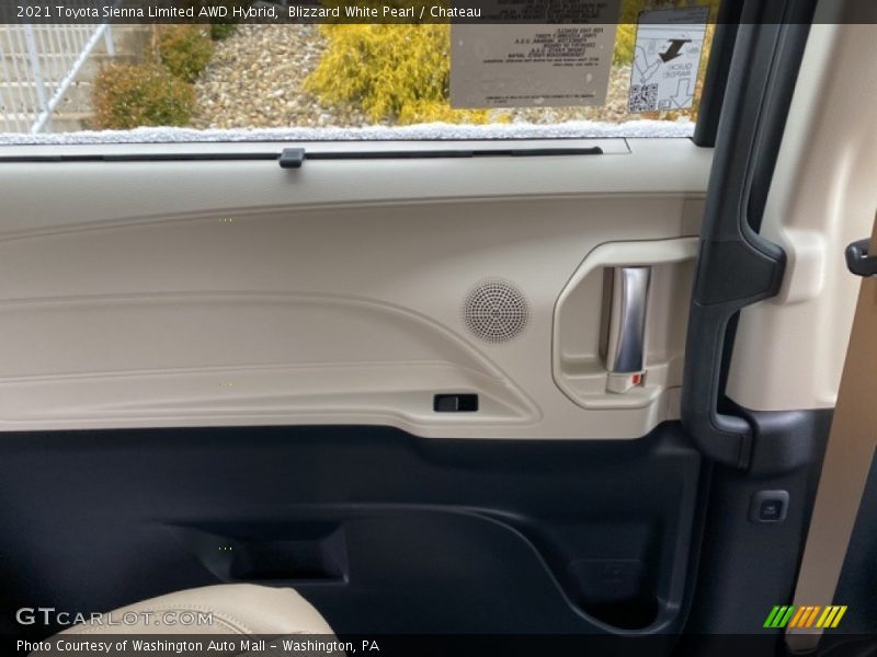 Blizzard White Pearl / Chateau 2021 Toyota Sienna Limited AWD Hybrid