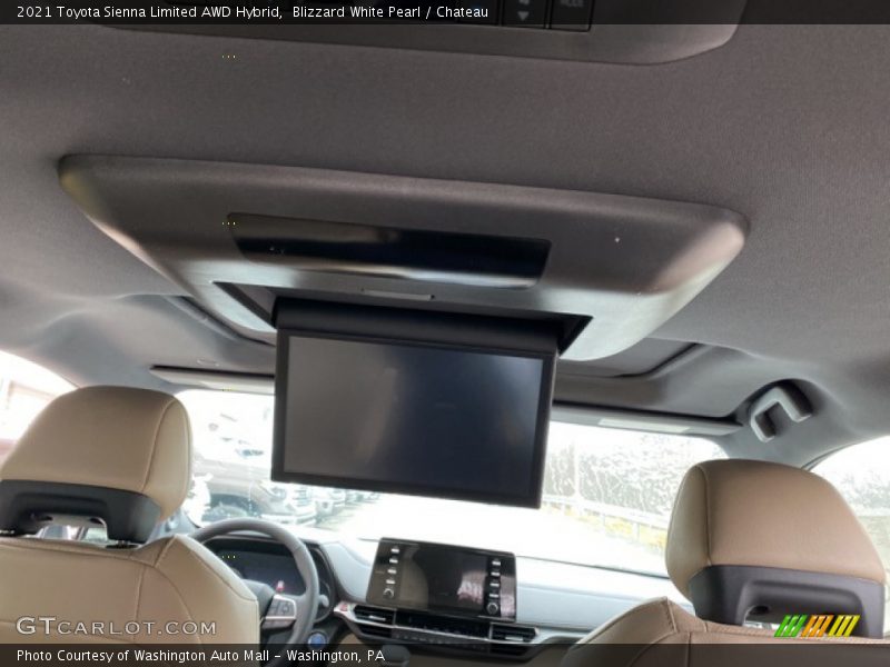 Blizzard White Pearl / Chateau 2021 Toyota Sienna Limited AWD Hybrid