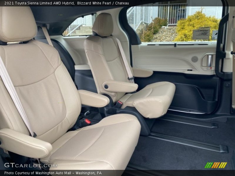 Blizzard White Pearl / Chateau 2021 Toyota Sienna Limited AWD Hybrid