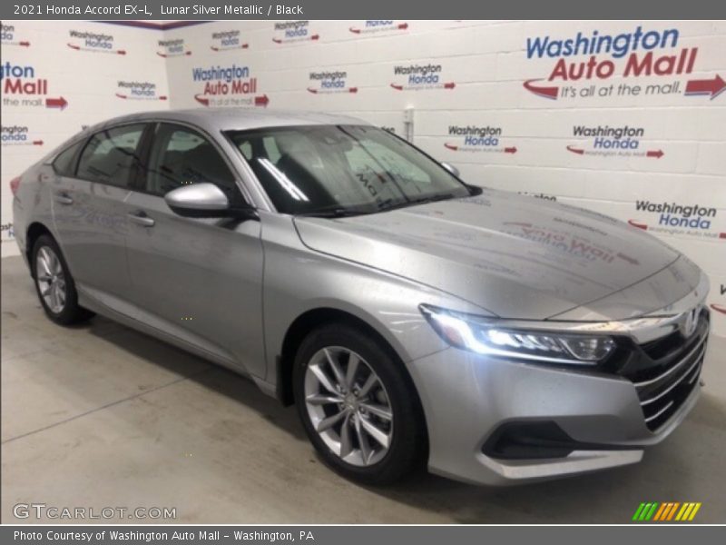 Lunar Silver Metallic / Black 2021 Honda Accord EX-L