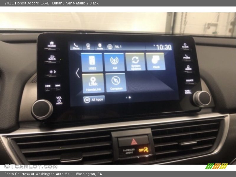 Lunar Silver Metallic / Black 2021 Honda Accord EX-L