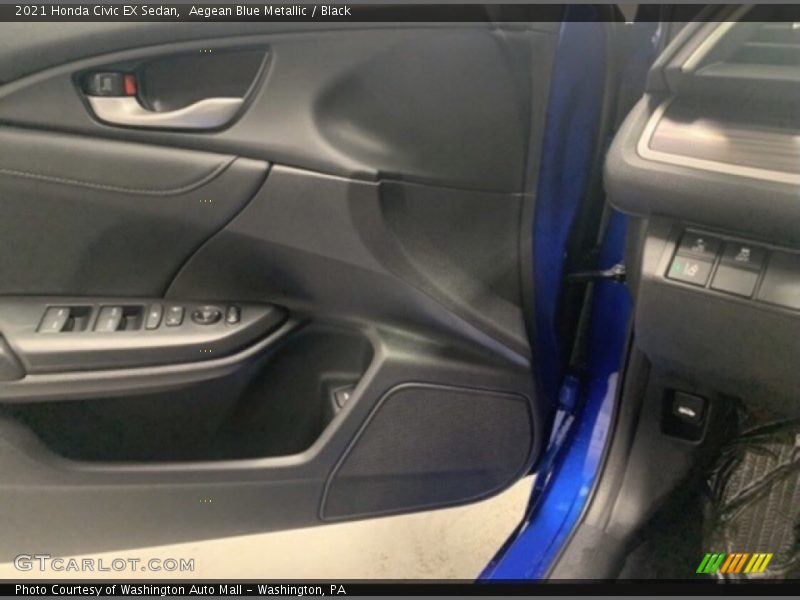 Aegean Blue Metallic / Black 2021 Honda Civic EX Sedan