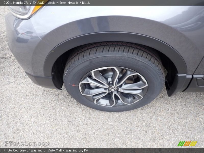 Modern Steel Metallic / Black 2021 Honda CR-V EX AWD
