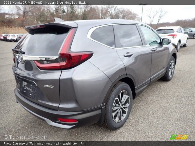 Modern Steel Metallic / Black 2021 Honda CR-V EX AWD