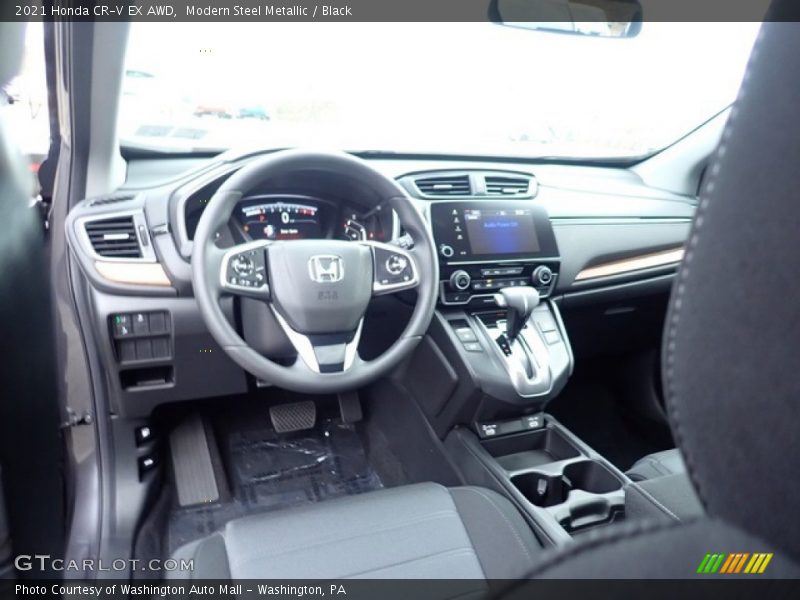 Modern Steel Metallic / Black 2021 Honda CR-V EX AWD