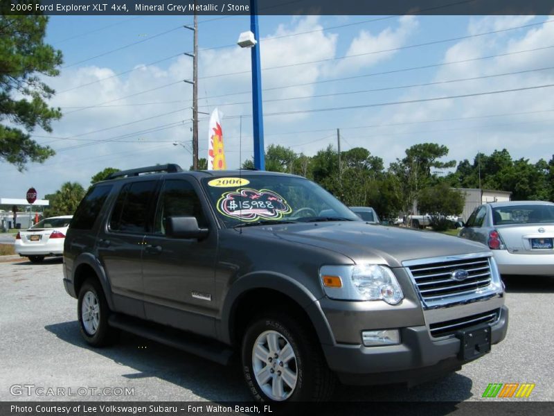 Mineral Grey Metallic / Stone 2006 Ford Explorer XLT 4x4