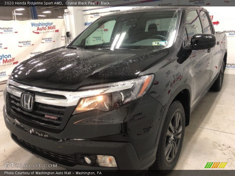 Crystal Black Pearl / Black 2020 Honda Ridgeline Sport AWD