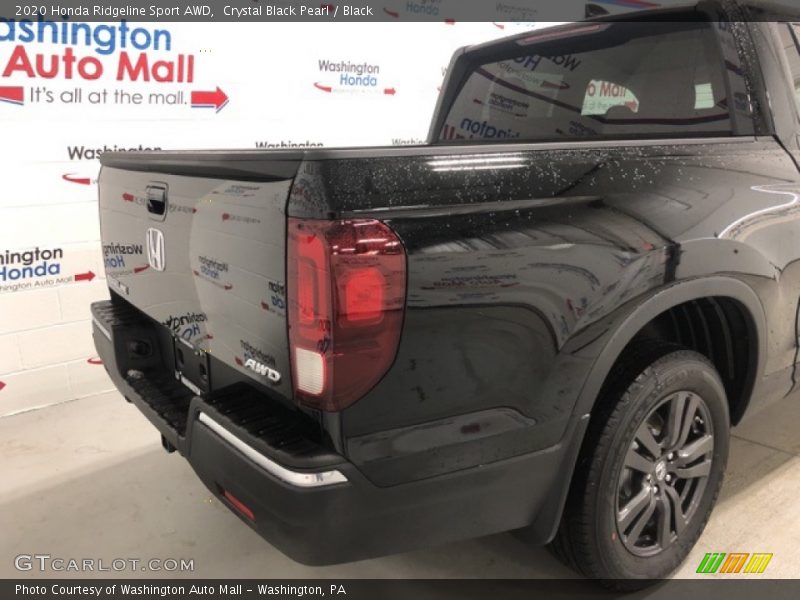 Crystal Black Pearl / Black 2020 Honda Ridgeline Sport AWD