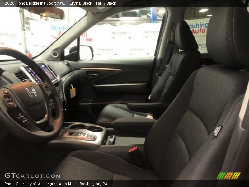 Crystal Black Pearl / Black 2020 Honda Ridgeline Sport AWD