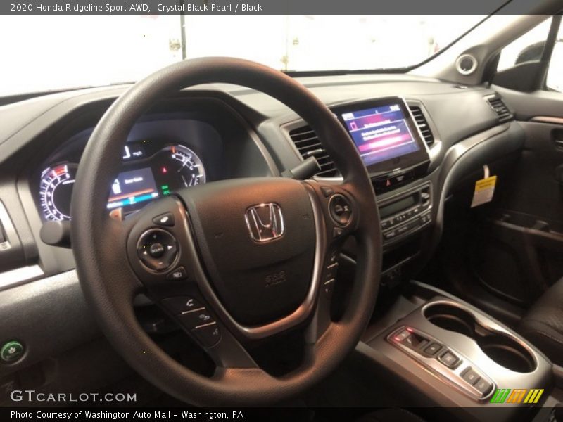 Crystal Black Pearl / Black 2020 Honda Ridgeline Sport AWD