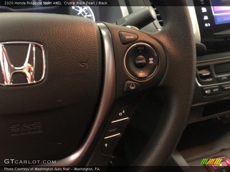 Crystal Black Pearl / Black 2020 Honda Ridgeline Sport AWD