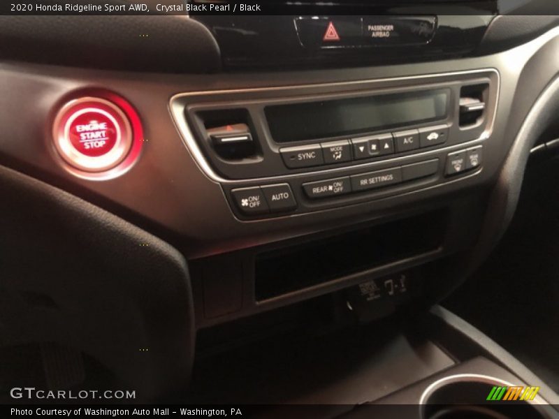 Crystal Black Pearl / Black 2020 Honda Ridgeline Sport AWD