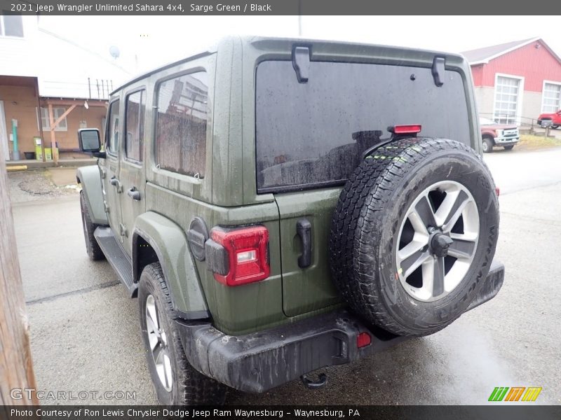 Sarge Green / Black 2021 Jeep Wrangler Unlimited Sahara 4x4