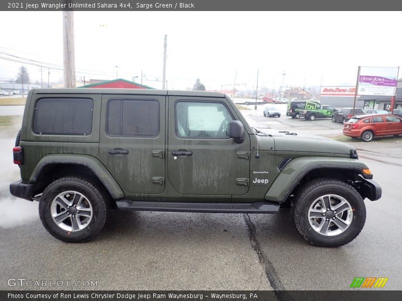 Sarge Green / Black 2021 Jeep Wrangler Unlimited Sahara 4x4