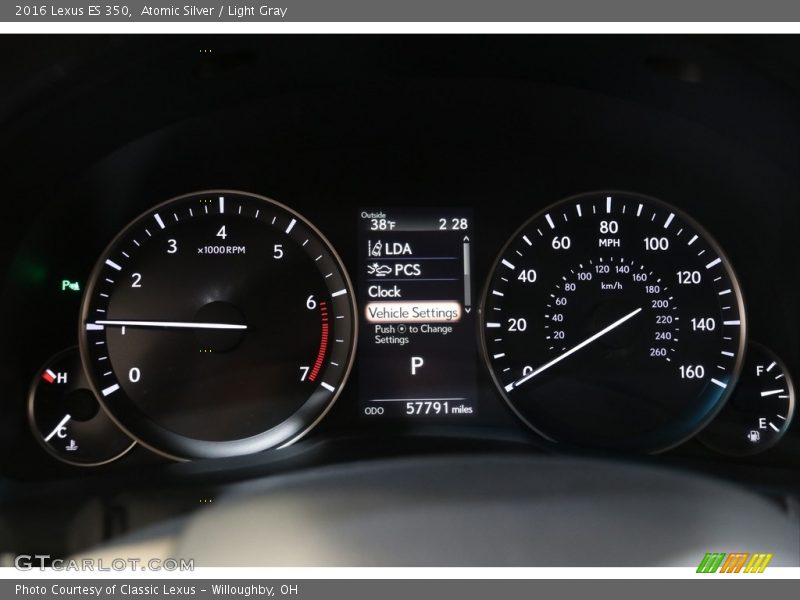  2016 ES 350 350 Gauges