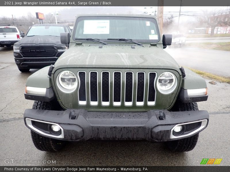 Sarge Green / Black 2021 Jeep Wrangler Unlimited Sahara 4x4