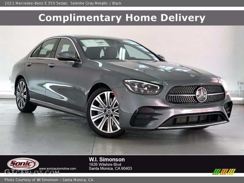 Selenite Gray Metallic / Black 2021 Mercedes-Benz E 350 Sedan
