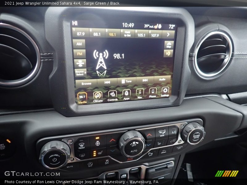Sarge Green / Black 2021 Jeep Wrangler Unlimited Sahara 4x4