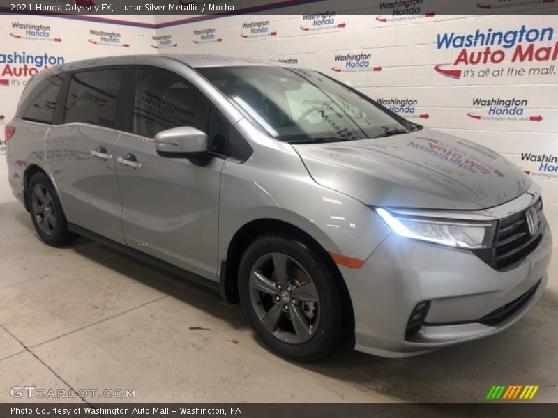 Lunar Silver Metallic / Mocha 2021 Honda Odyssey EX