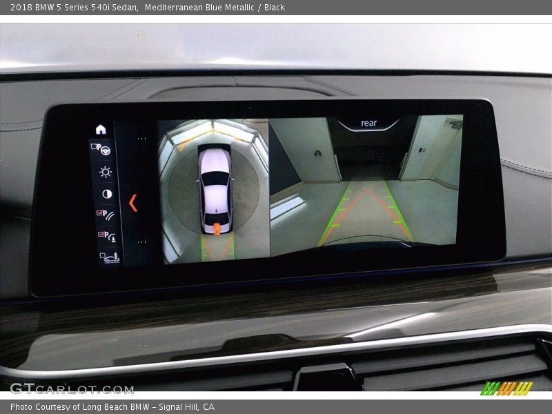 Mediterranean Blue Metallic / Black 2018 BMW 5 Series 540i Sedan