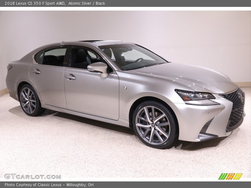 Atomic Silver / Black 2018 Lexus GS 350 F Sport AWD