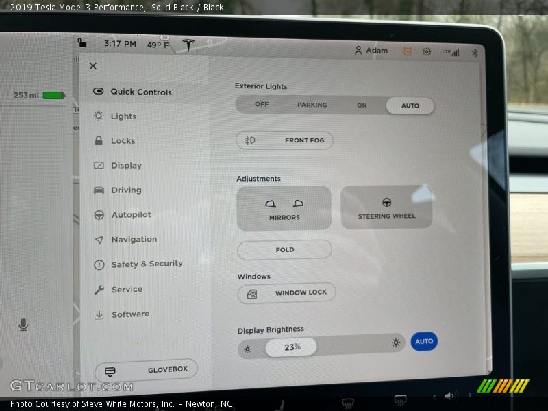 Controls of 2019 Model 3 Performance