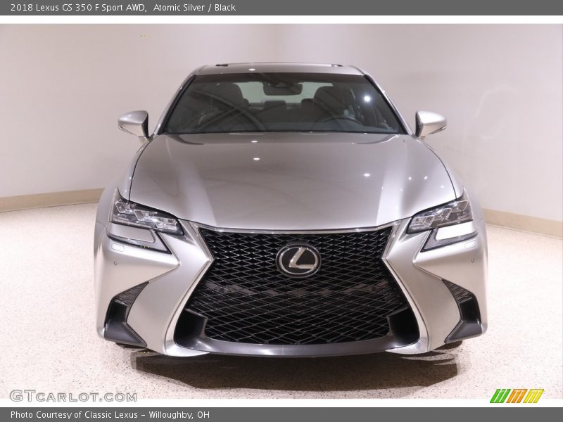 Atomic Silver / Black 2018 Lexus GS 350 F Sport AWD